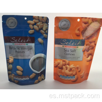 200 g de stand up zipper doy paquete para nueces